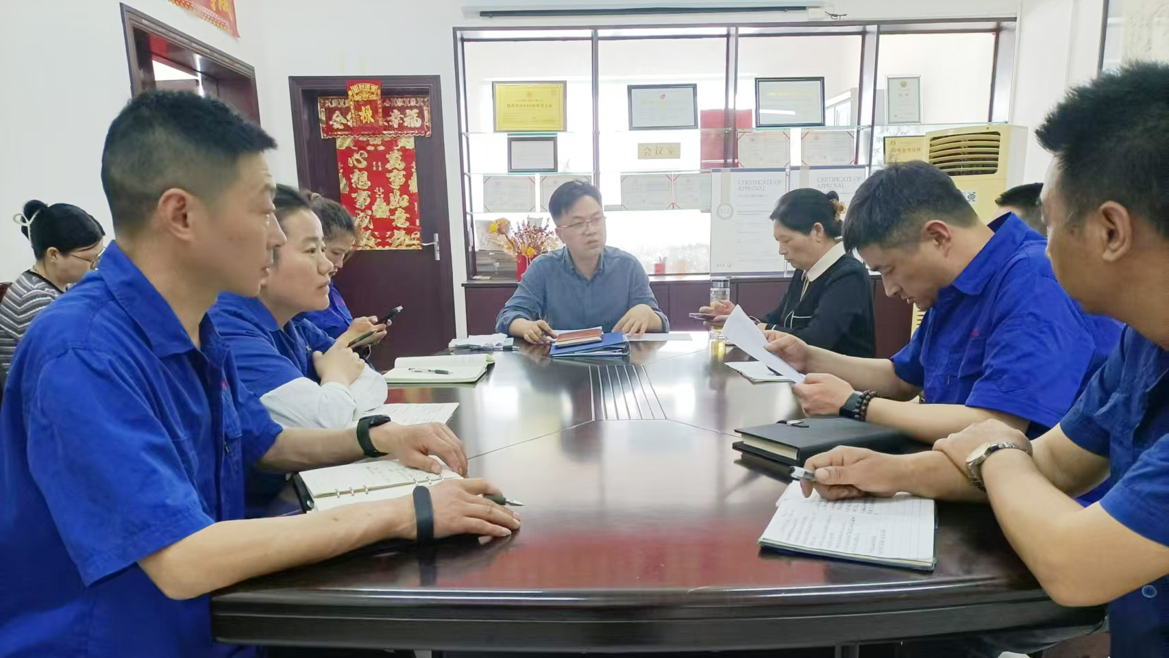 Dafeng Mingyue Bearing Bush Co. Ltd. held its fifth monthly work meeting for 2025